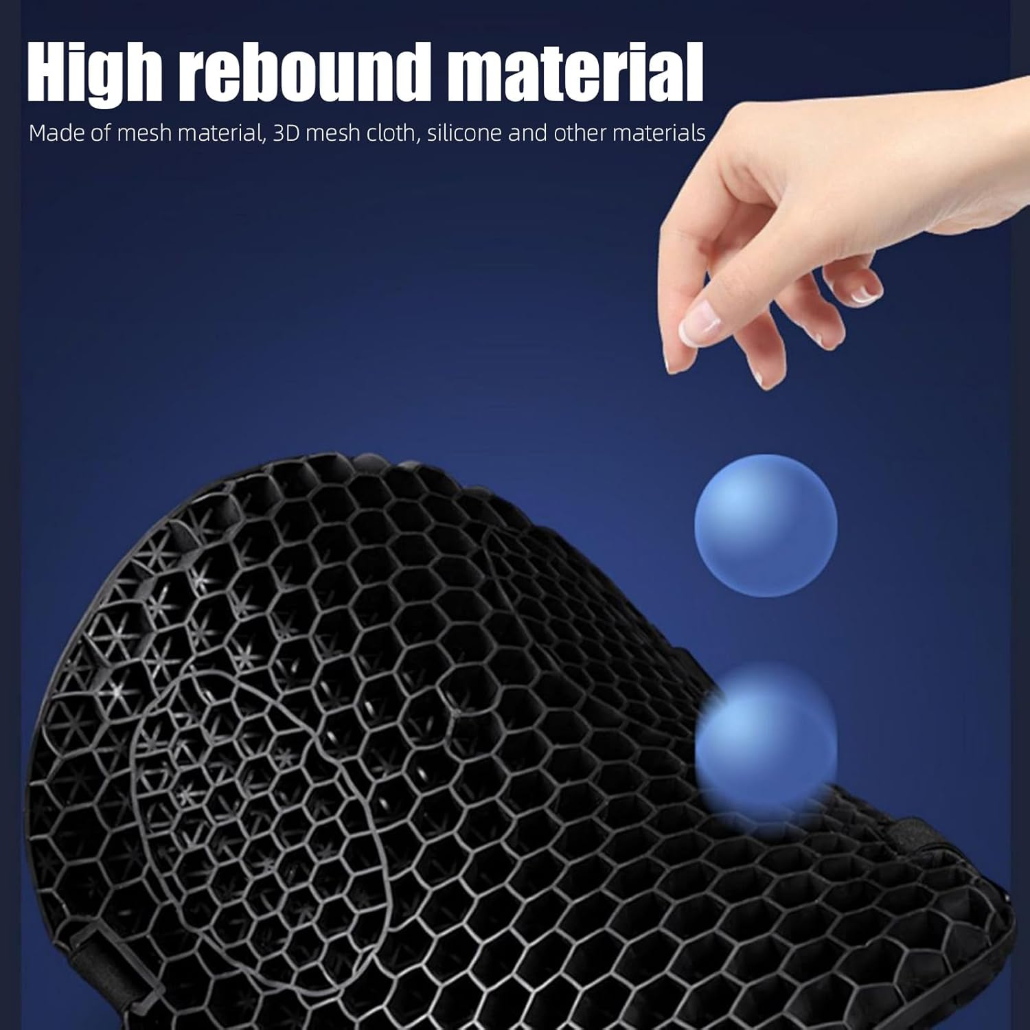 Motorcycle Seat Cushion,Gel Seat Cushion,Butt Buffer Motorcycle Seat Pad Motorcycle Accessories for Men Motorcycle Gel Seat Pad image number 2