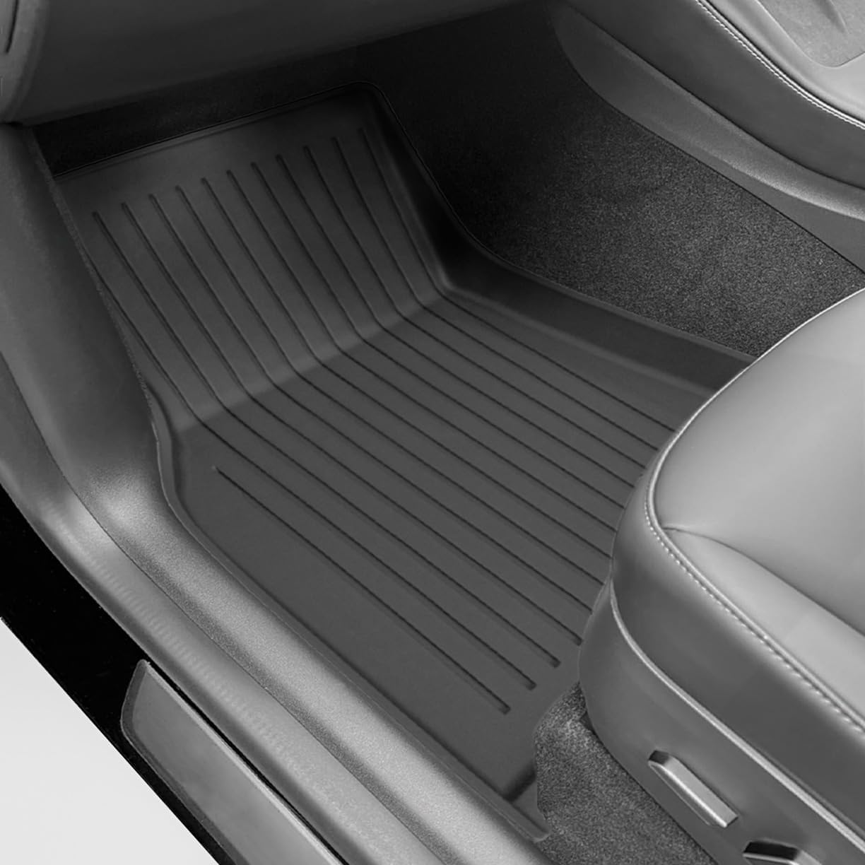 SUPER LINER Floor Mats for Tesla Model Y Floor Mats Custom Fit 2021-2024 All-Weather Cargo Liner Rear Cargo Tray Trunk Floor Mat Interior Accessories image number 6