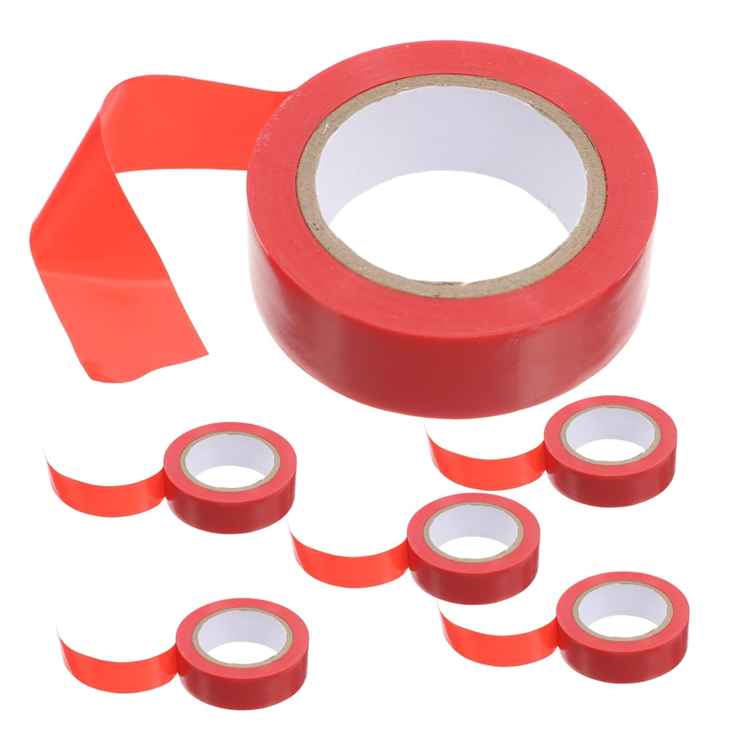 Homoyoyo 6Rolls Flexible Electrical Tape for Wire Harness Wide Tape for Home Repair High-Temperature Resistance Mask Glue Suitable for Outdoor Indoor Use