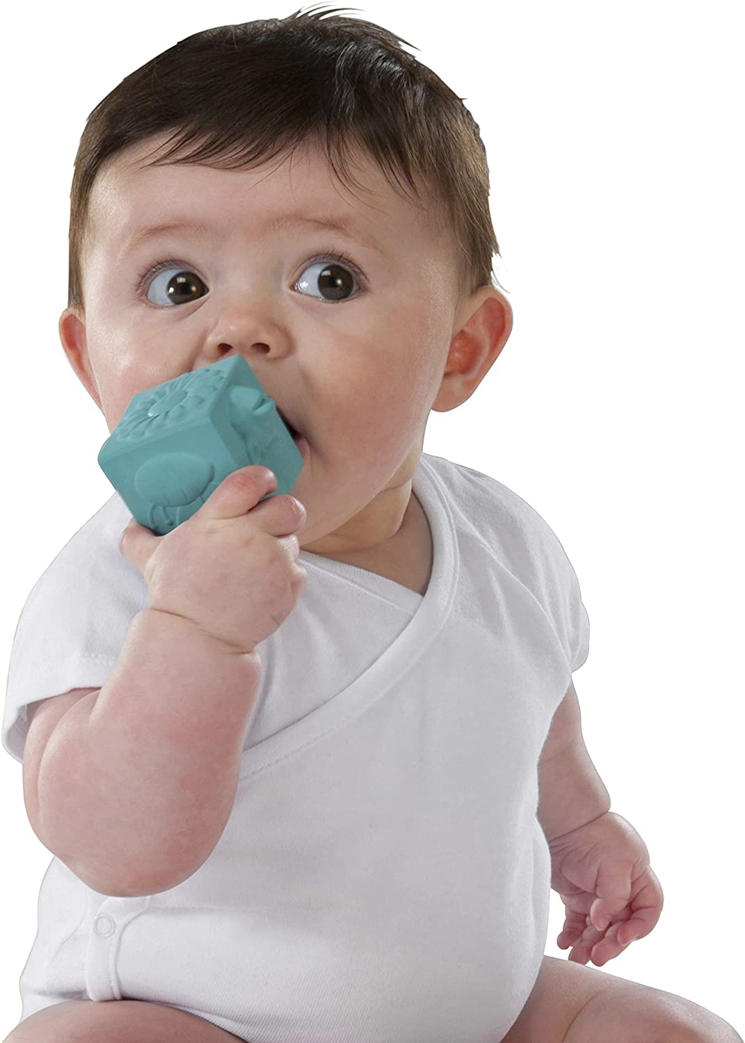 Sophie La Girafe - So'Pure Teething Toys Set - 2 Balls + 2 Cubes - 100% Natural Rubber - Textured Shapes - Stimulation & Development - Safe for Teething - Colorful & Decorative - Age: 3 M +