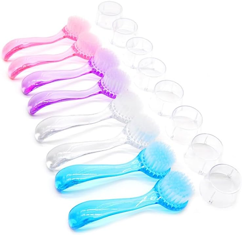 FUNNTY 8 PCS (Multicolor) Nail Polish Dust Removal Brush Soft Nail Polish Dust Removal Brush Nail Art Tool Existed for Nail Artists and Beginners image number 4
