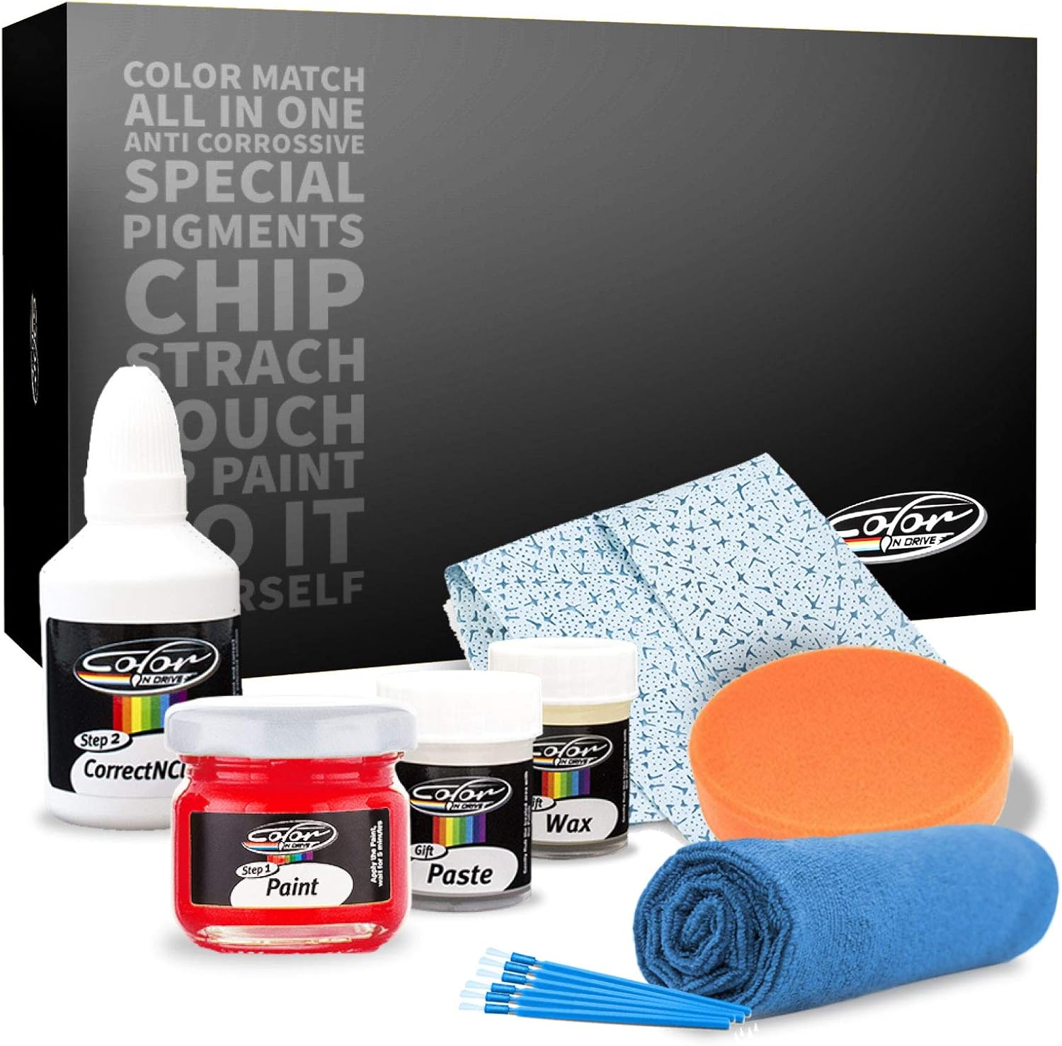 Color N Drive for Mitsubishi Automotive Touch up Paint | W32 - Fairy White/Alpine White | Paint Scratch Repair, Exact Match Guarantee - Plus