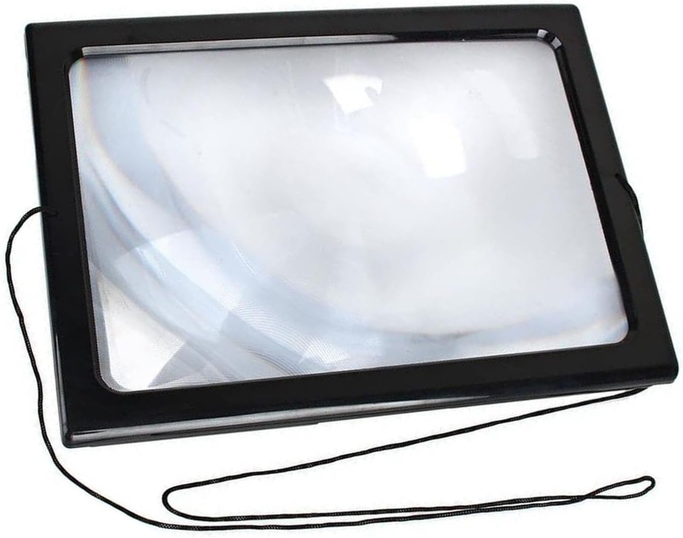 Reading Magnifying Glass 3X Foldable Hands Large Page Magnifier with 4 LED Lights for Elderly People image number 1