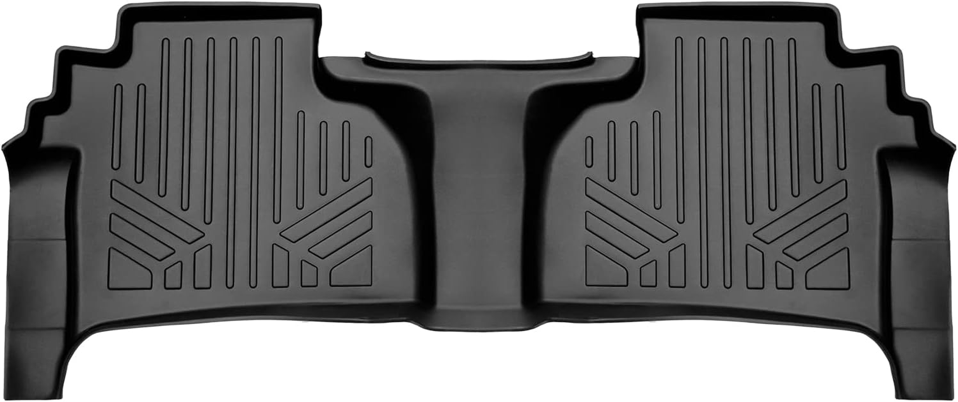 SMARTLINER Custom Fit 2Nd Row Floor Liners Compatible with 2019-2023 Chevrolet Silverado 1500 & 2020-2023 Silverado 2500/3500 Double Cab (With 2Nd Row under Seat Storage)