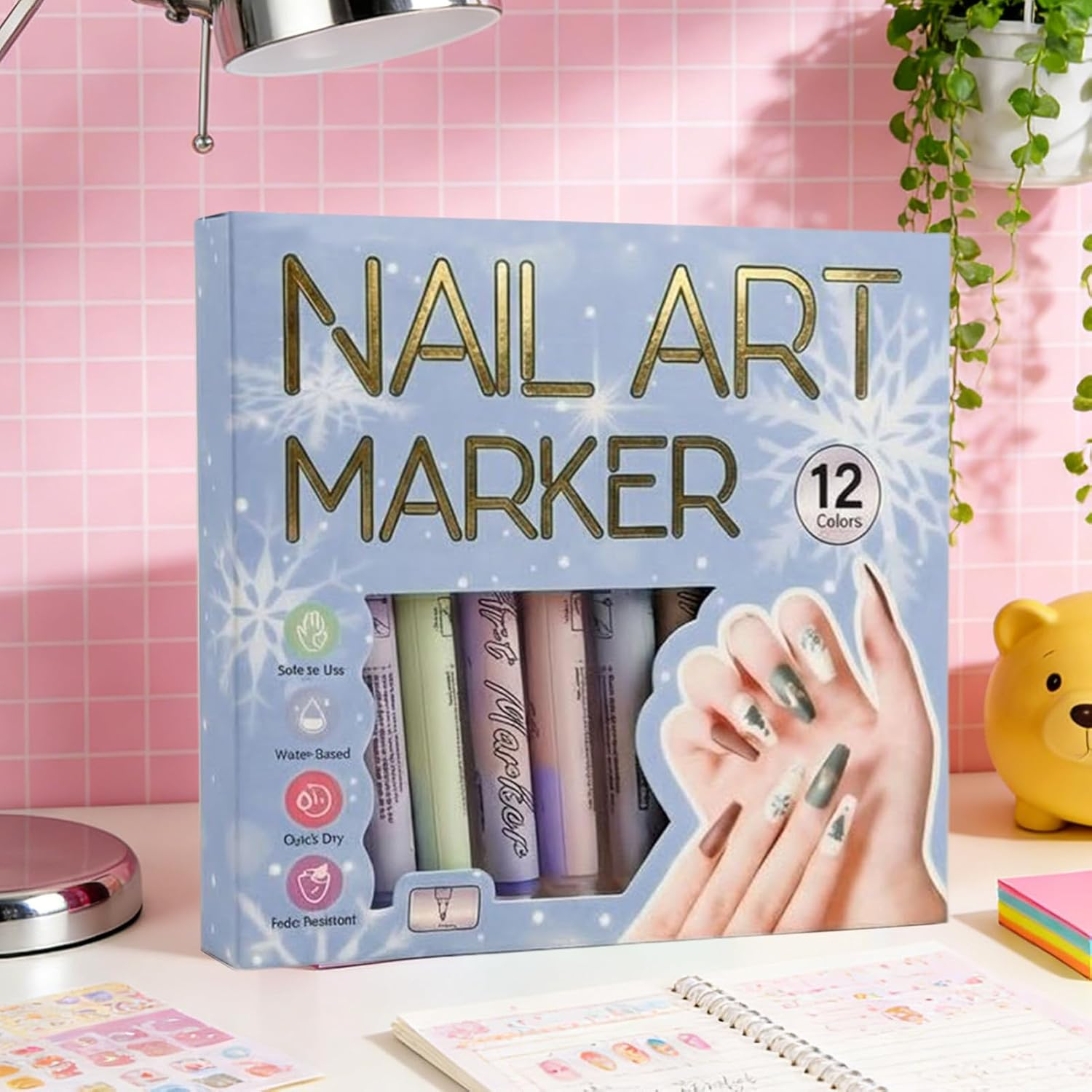 Nail Pens - High-Pigment Fine-Tip Cosmetics,Women Nail Painting Markers - for Home Talon Everyday Studio Hobbyists Mothers Professionals Beginners image number 1