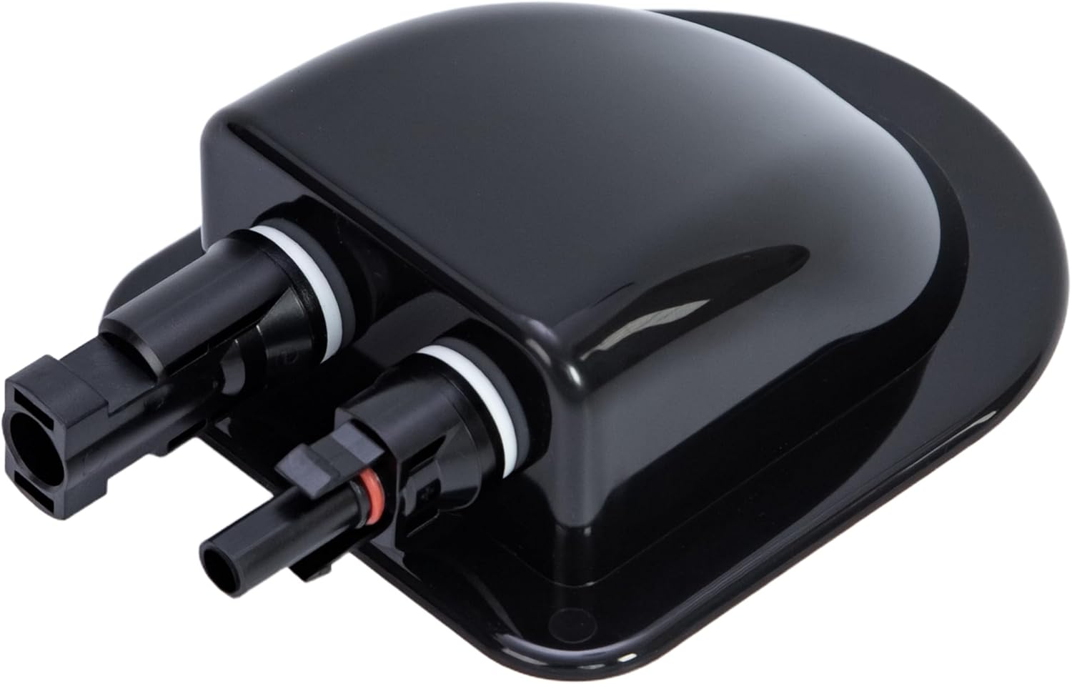 FARLINK Waterproof Solar Cable Box, ABS Solar Double Cable Entry Gland, IP68 Junction Box for Solar Panels, Boats, Yachts, Roofs (Black) image number 4