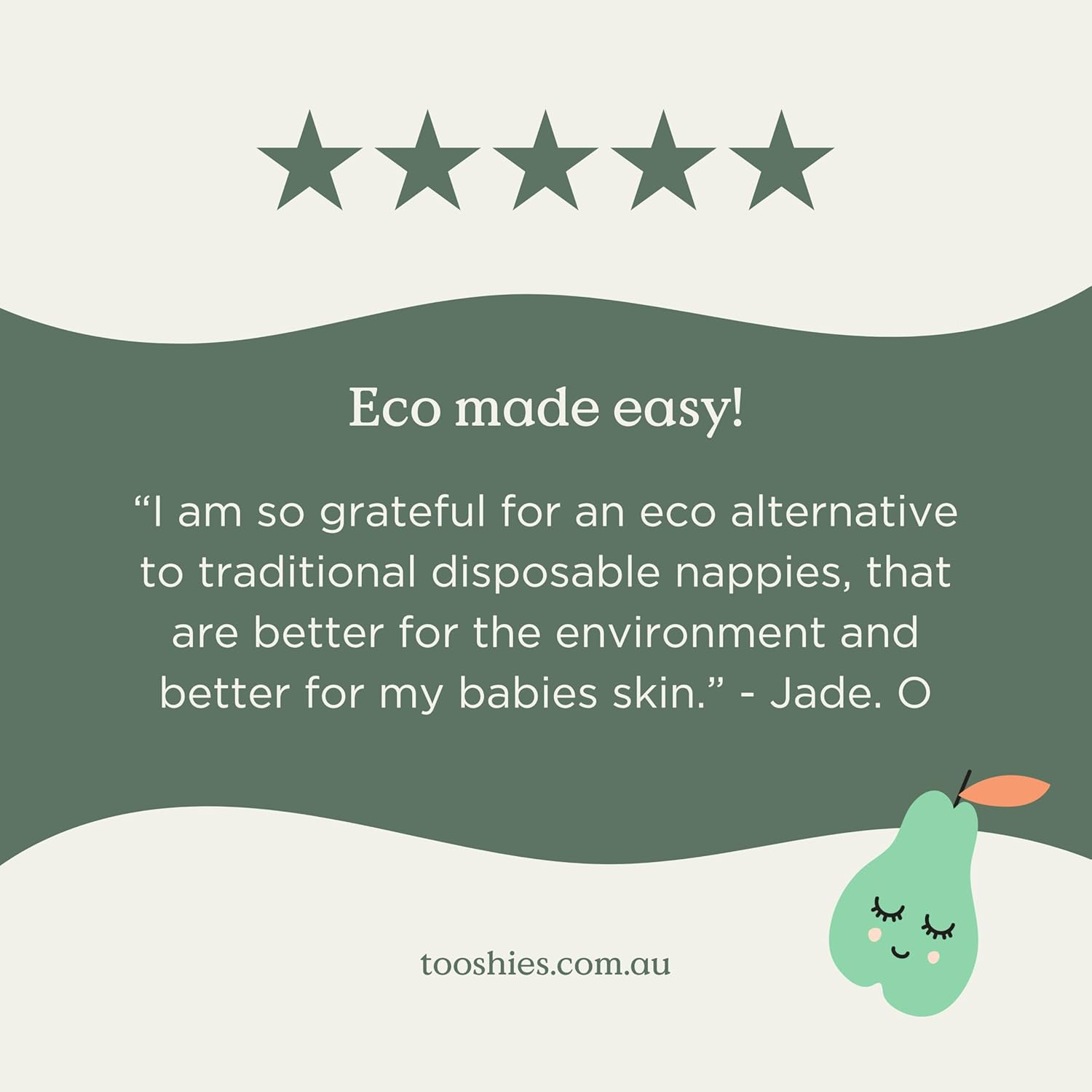 Tooshies Nappies | Size 3 Crawler 6-11 Kg | Made with Organic Bamboo | 12 Hrs Leak Free | Unisex | Whale Print | 1 WEEK SUPPLY image number 6