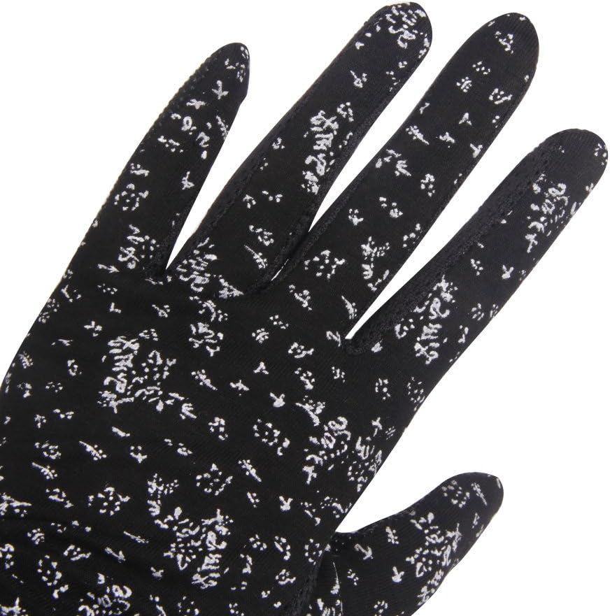 Womens Sunblock Long Driving Gloves Cotton UV Sun Protection Full Finger Gloves Arm Sleeve Cover - Grey image number 2