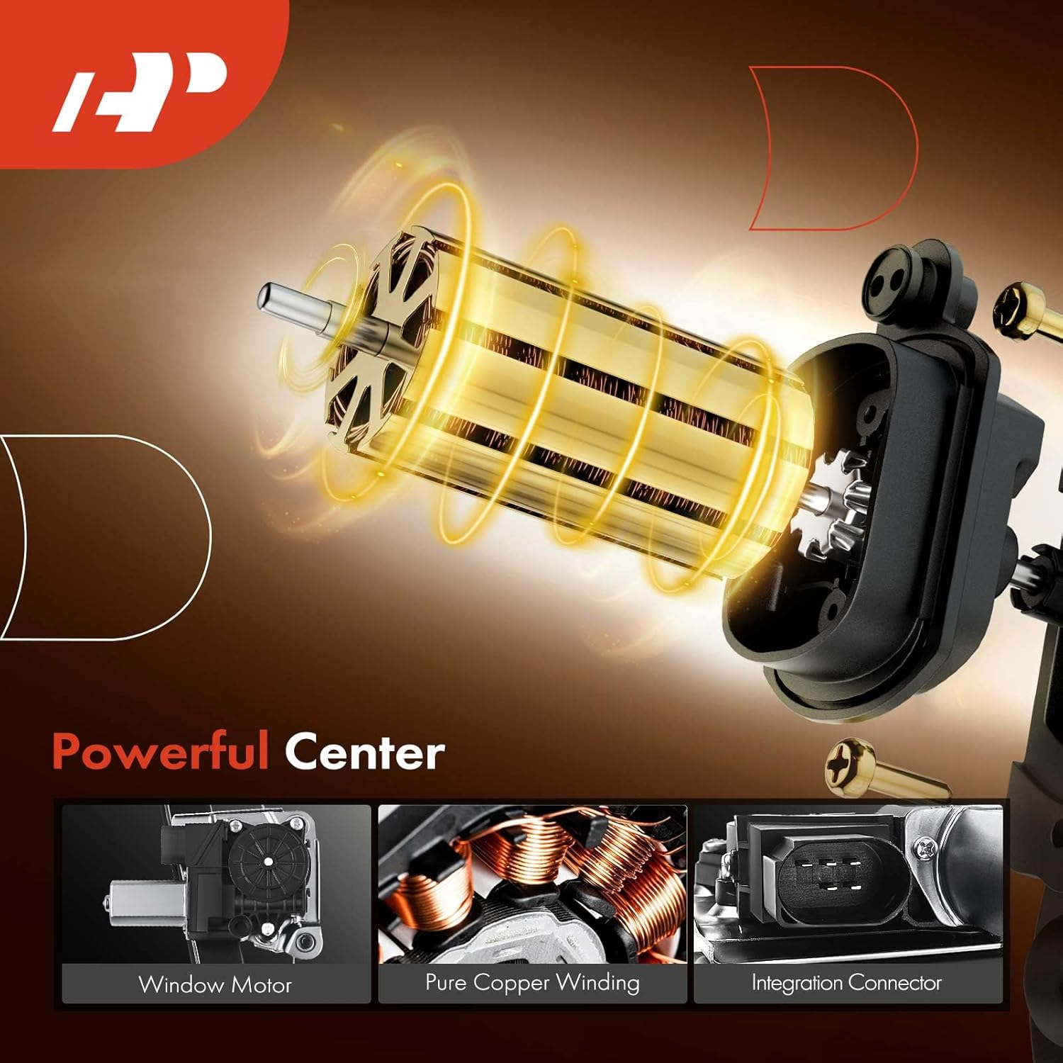 A-Premium Electric Power Window Regulator with 5-Pin Motor Compatible with BMW 3 Series E90 E91 323I 328I 330I 335I 325Xi Xdrive M3 Rear Passenger Side image number 3