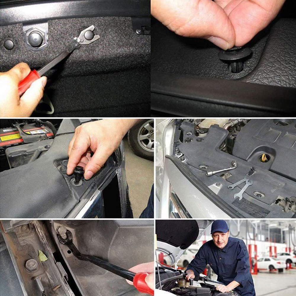 Yotsuba Car Retainer Trim Clips Kit 625Pcs Retainer Clip Removal Tool Fasteners Rivets Repair Car Clips Auto Push Pin Automotive Assortment Kit Door Trim Pane image number 3
