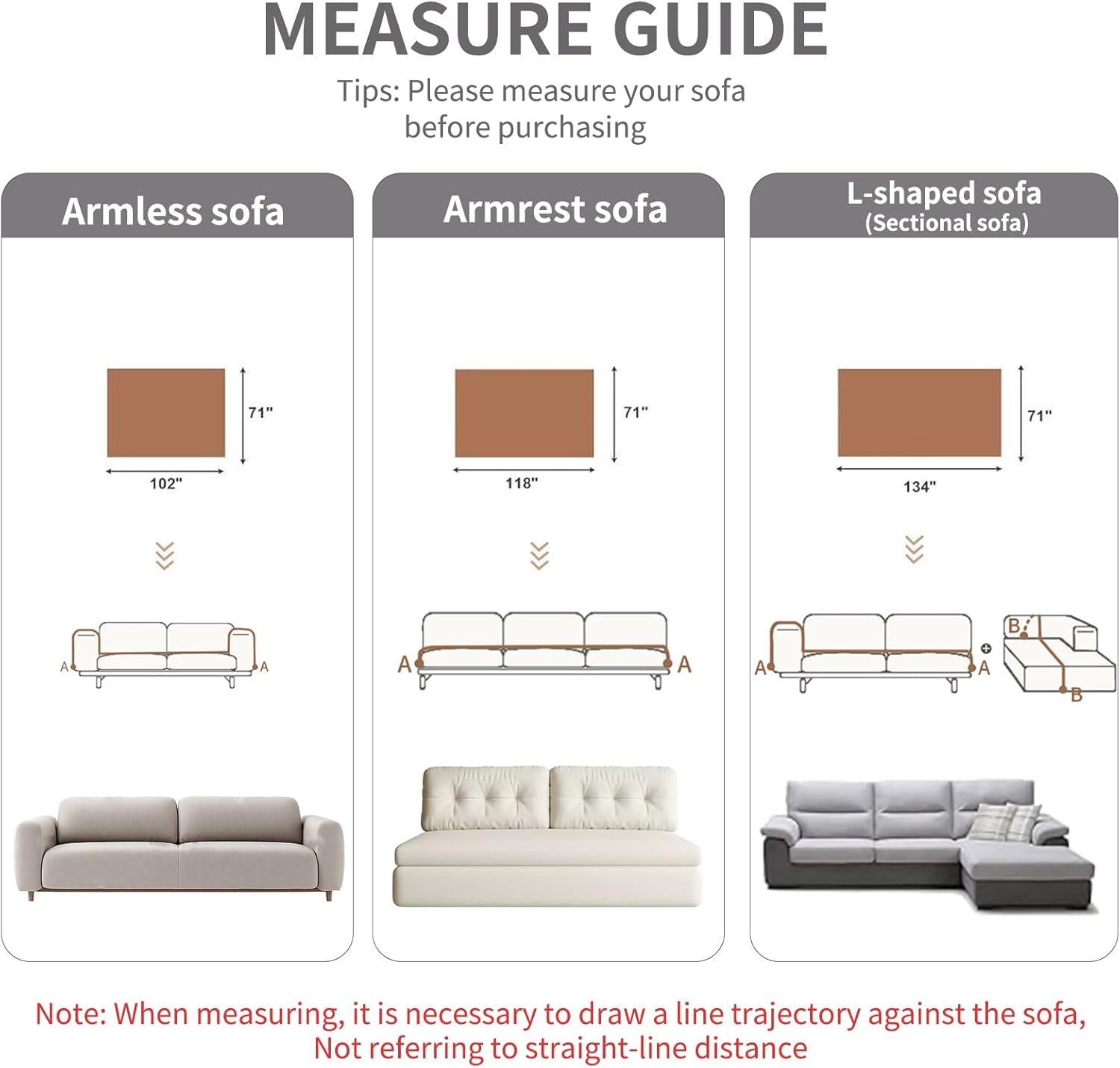 Ksriylm Light Grey Fluffy Sofa Covers Chenille Couch Covers for 3 Cute Couch Cushion Covers Pet Protector Winter Couchcover Loveseat Cover Multi-Functional Throwcover, 180 * 300CM(71" X118")