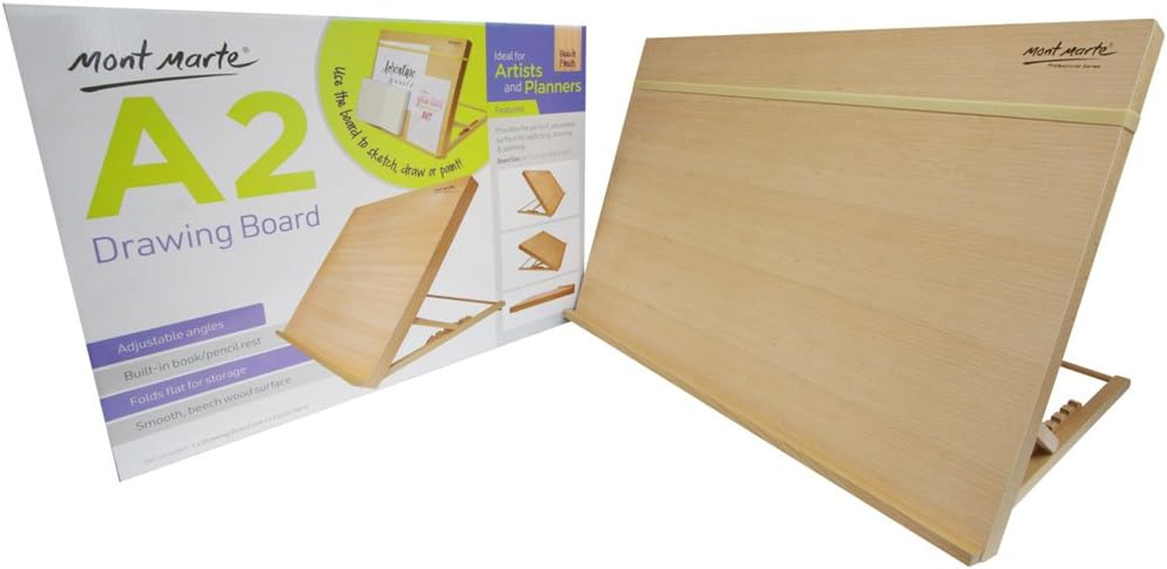 Mont Marte Signature A2 Drawing Board, 25.5 X 19 Inch Size