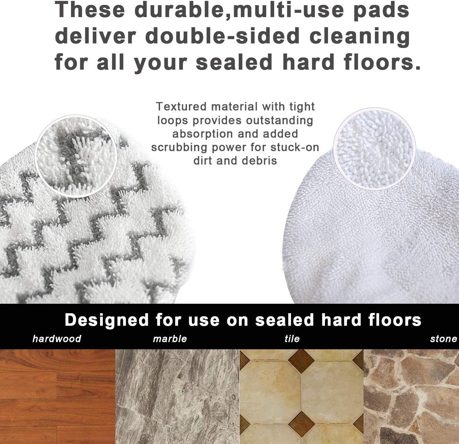 ZLZH 4 Pack Replacement Bissell Powerfresh Pads for Bissell Powerfresh Hard Floor Steam Cleaner 1940 1440 1806 Series Steam Mop Compare to Part # 5938 & 203-2633 (4 Pack) image number 2