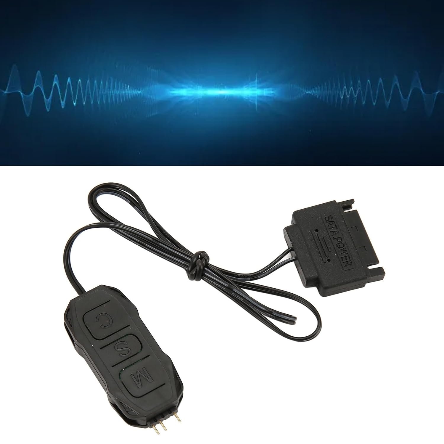 EVGATSAUTO Mini ARGB PC Fans Controller, Power Supply Self Adjusting Speed Brightness for Computer Chassis ARGB Lighting