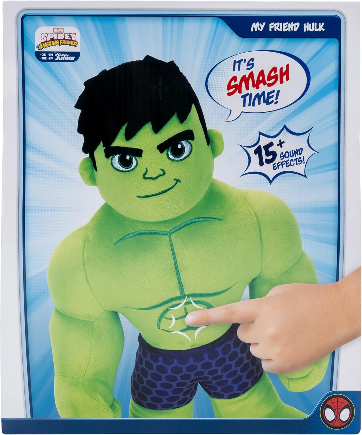Spidey and Friends Feature Plush Hulk image number 1