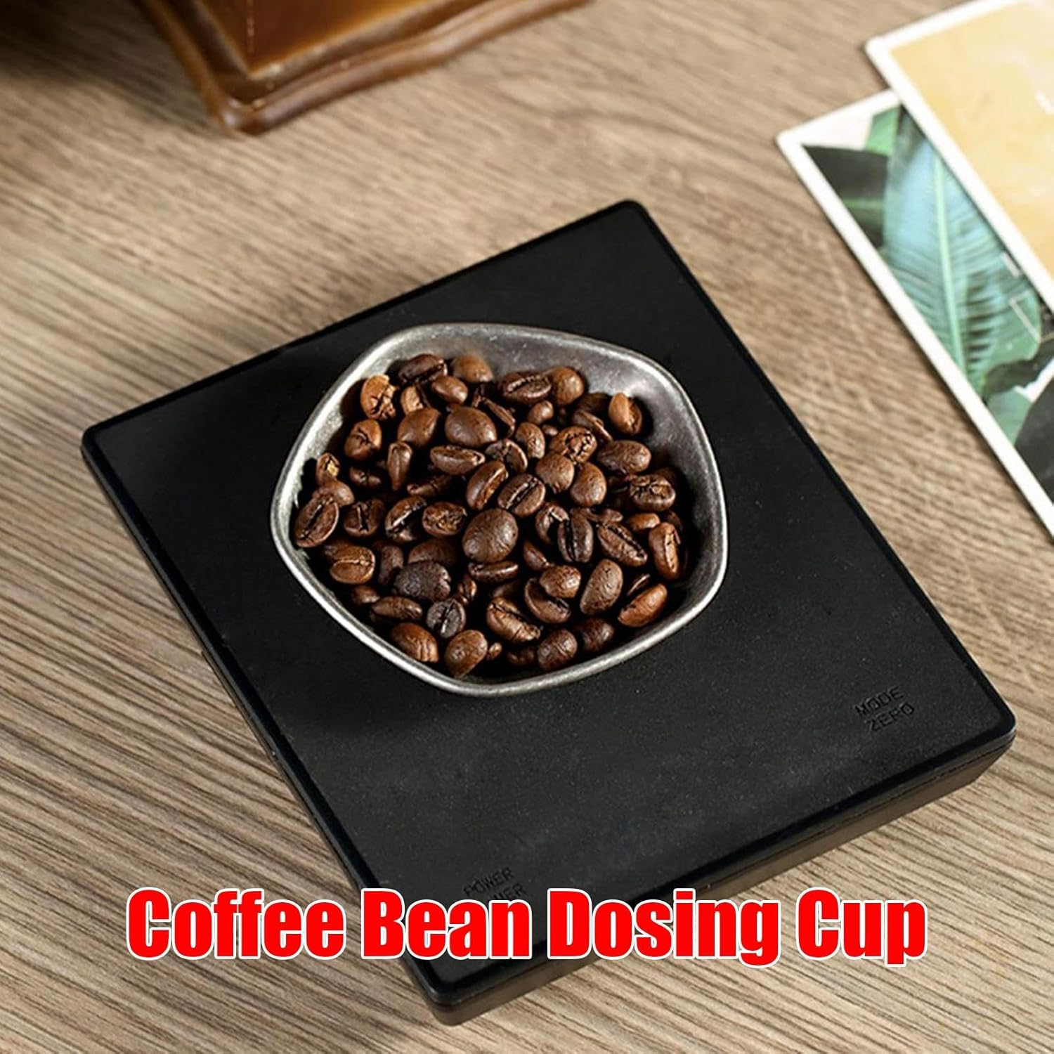 Espresso Cup, Stainless Steel Dosing Coffee Tray, Weighing Coffee Bean Container, Multipurpose Tea Scoop, Loose Dose Measuring Tray, Tea Scoop Fashionable for Coffee Beans Tea Flour Nut image number 4