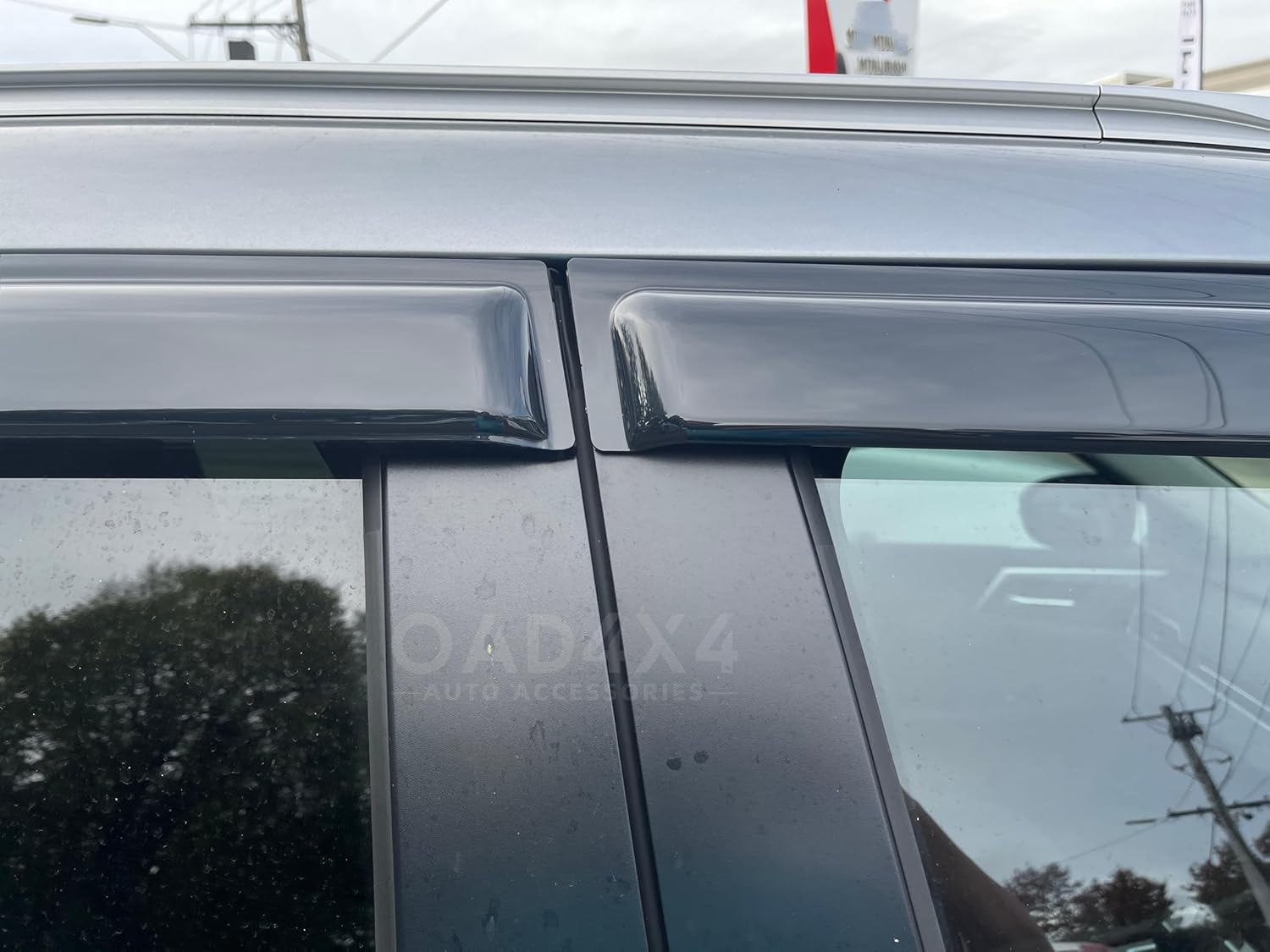OAD4X4 Weathershields Compatible with Mitsubishi Outlander ZM Series 2021-Onwards, Weather Shields Window Visors Wind Deflectors Sun Rain Guard 6PCS Set image number 6