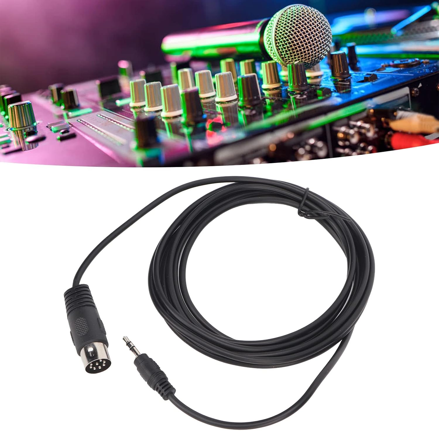 Zopsc Din 8 Pin to 3.5Mm MIDI Cable, 8 Pin Din Male Plug to 3.5Mm Male Audio Adaptercable, TRS Stereo Male Jack Converter Cable for Musical Instrument Sound Equipment (3M/9.8Ft) image number 5