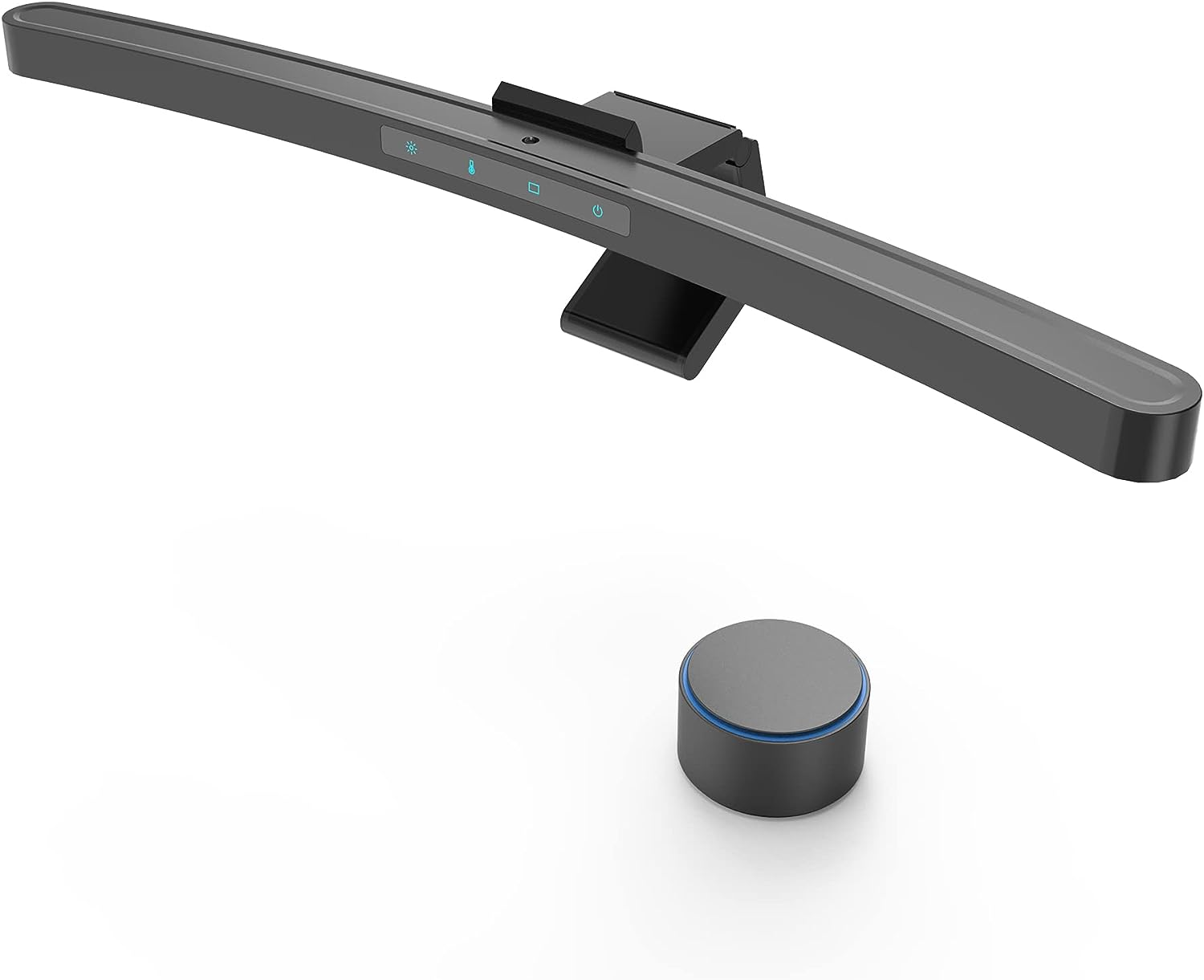 ONWAY Curved Monitor Light Bar with Wireless Remote,Monitor Light Bar with Auto-Dimming and Camera Base,Applicable to All Screens. No Screen Glare,For (Basic)