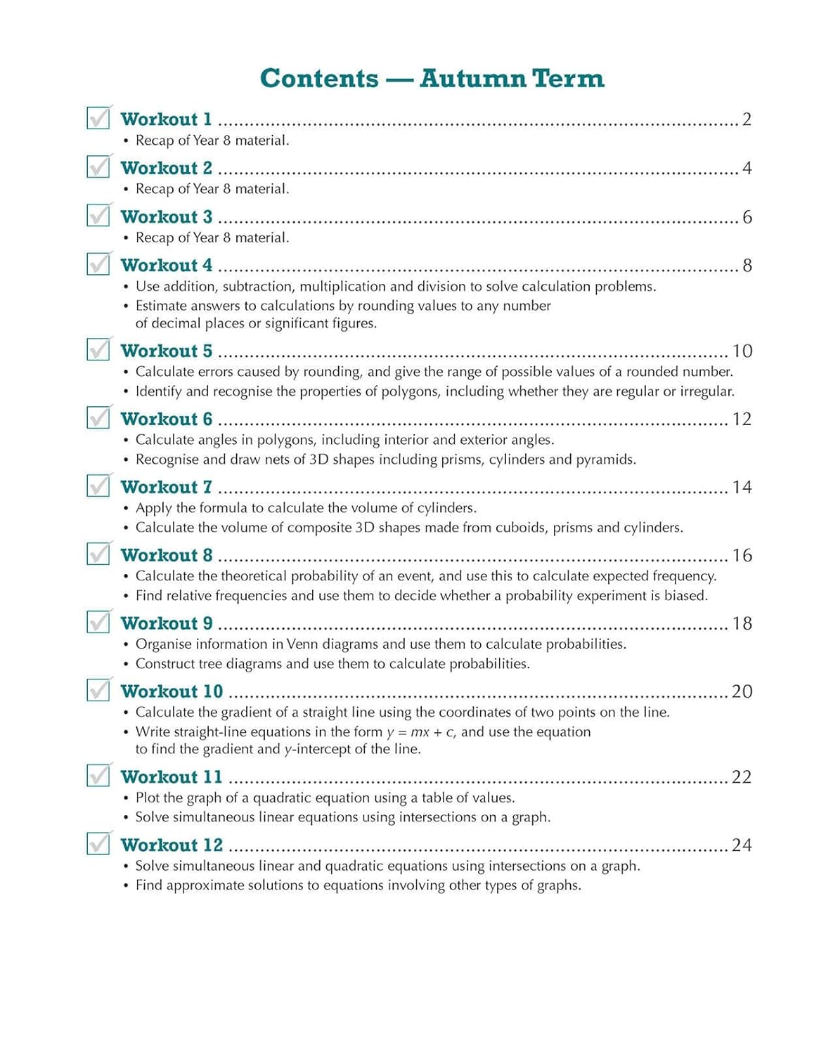 KS3 Year 9 Maths 10-Minute Weekly Workouts image number 4