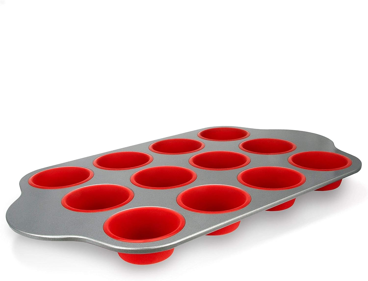 Silicone Baking Molds, Pans and Utensils (Set of 13) by Boxiki Kitchen | Silicone Cake Pan, Brownie Pan, Loaf Pan, Muffin Mold, 2 Spatulas, Brush and 6 Measuring Spoons image number 1