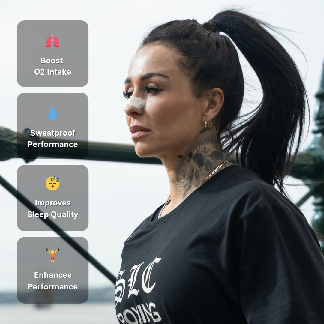 Breatheeze Bundle (90Pcs) - Extra Strength Strong Hold Nasal Strips and Mouth Tape for Snoring, Breathing, Exercise, Sleep, Recovery and Performance | Breathe Better, Breathe Right and Perform at Your Best | Bundle VALUE PACK image number 4