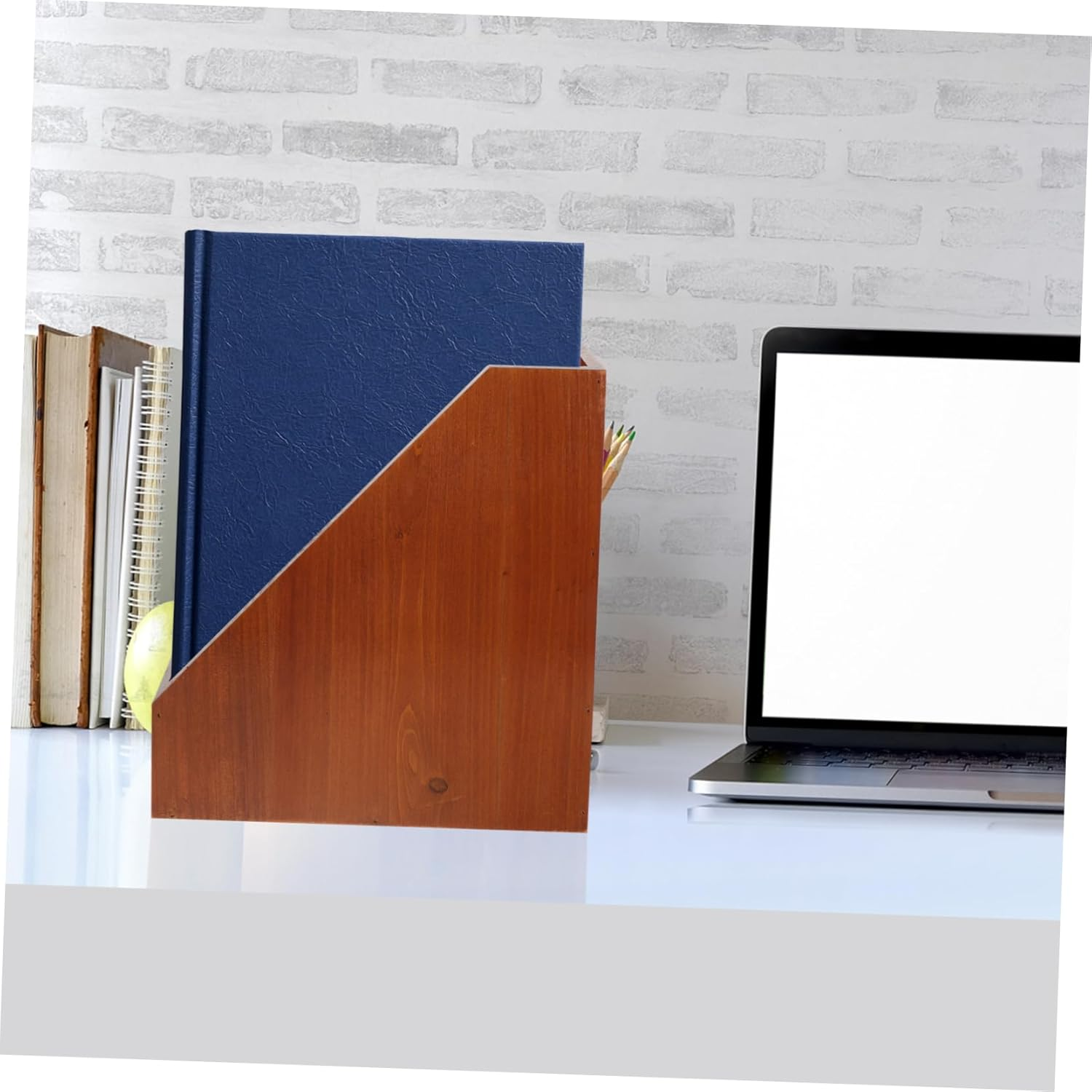 Operitacx Solid Wood Storage Box for Desktop Organization Wooden Desk Organizer for Home Office Accessories for Computer Desk Vanity Organizers and Storage image number 1