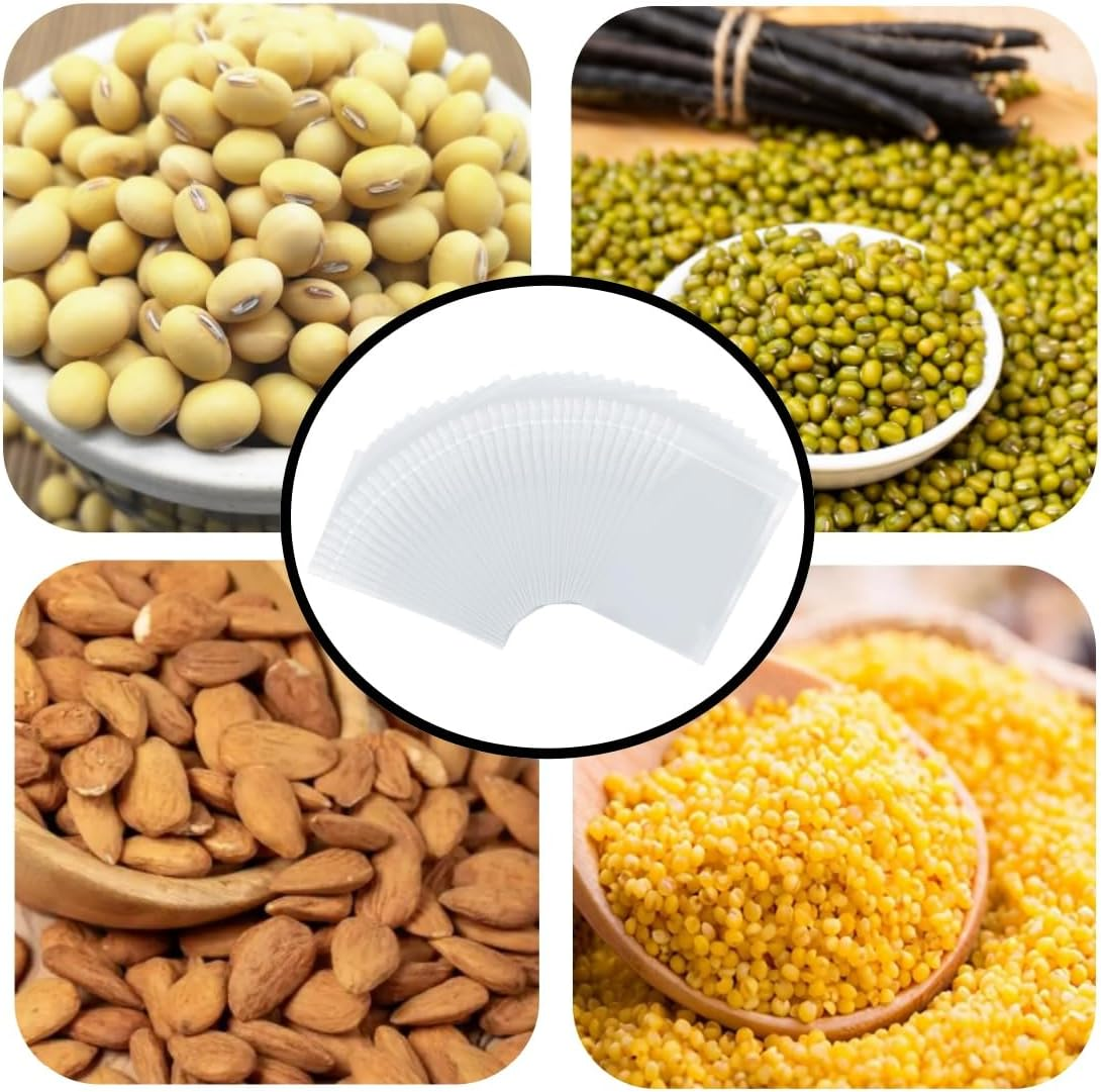 200 Pcs 4X6Cm Plastic Seal Bags, Grip Seal,Small Mini Reusable Plastic Jewelry Storage, for Kitchen Storage, Jewellery, Drugs, Small Cookies and Sweets