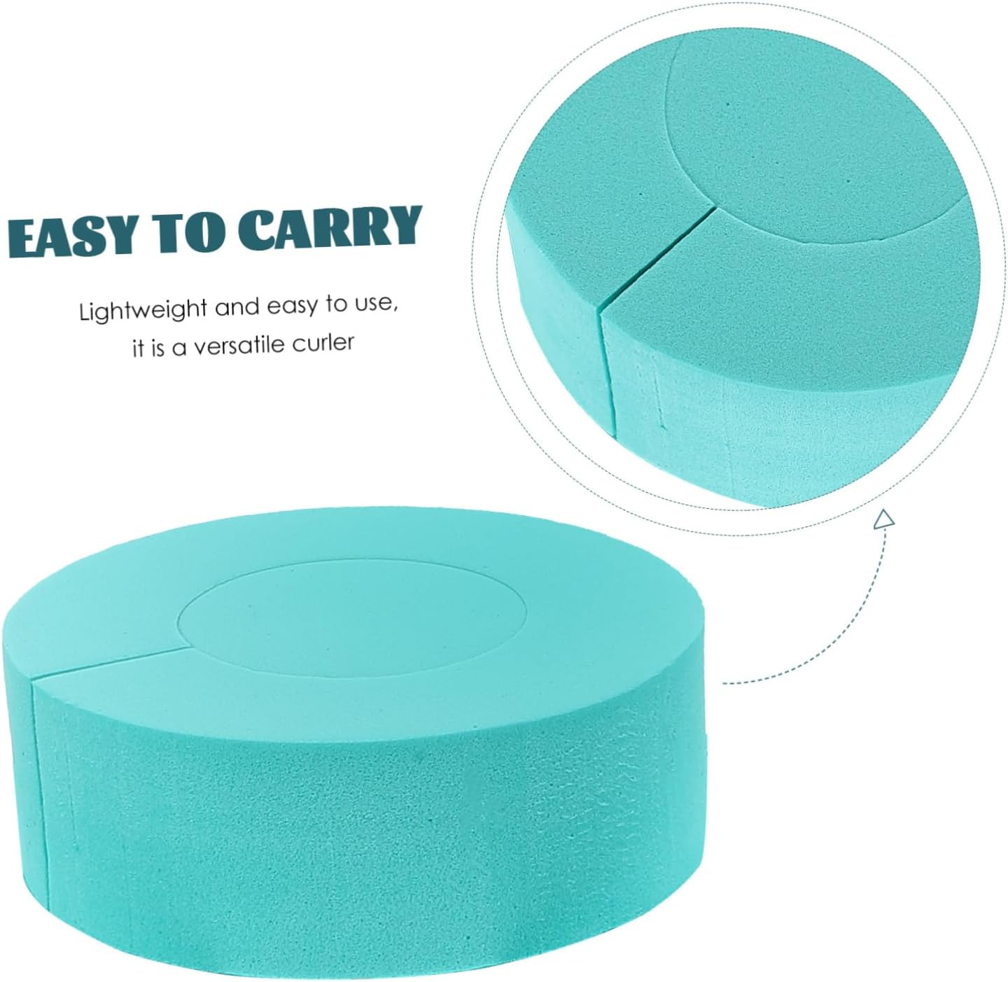 MUSISALY 12Pcs Curl Hair Sponges Non-Damaging Hair Styling Tool for Effortless Curls Soft Flexible Sponge Curling image number 5