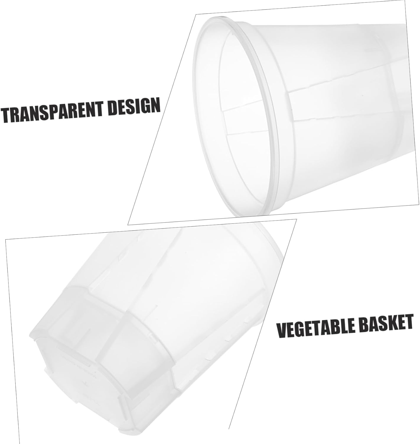 Outanaya 6Pcs Clear Pots with Holes for Indoor Plants Self-Drainage Transparent Planter for Healthy Growth and Ample Water Supply for Greenhouse and Home Gardening image number 1