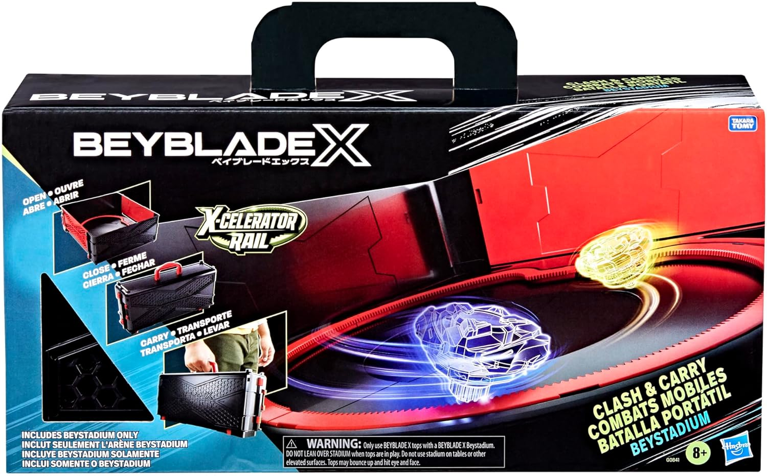 Beyblade X Clash and Carry Beystadium Battle Arena image number 6