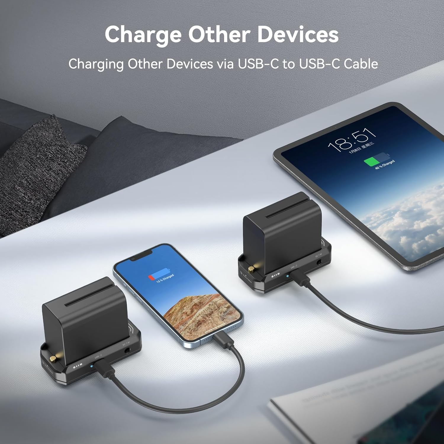 Smallrig NP-F Battery Adapter Mount Plate for NP-F970, NP-F550, NP-F770, NP-F Battery Adapter Plate for Sony, for BMPCC 4K, 6K, 6K Pro and for Canon R5 C (Advanced) - 3168B