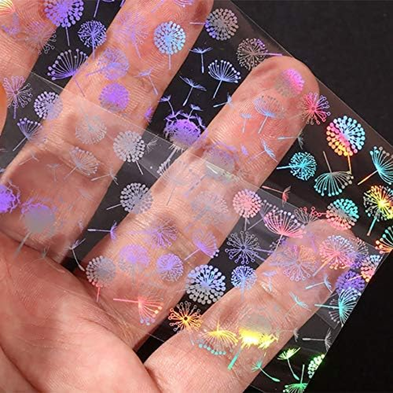 Starry Sky Pattern Nail Stickers Plastic Glitter Nail Art Decals DIY Manicure Decorations 4X20Cm Zhengpingpai image number 3