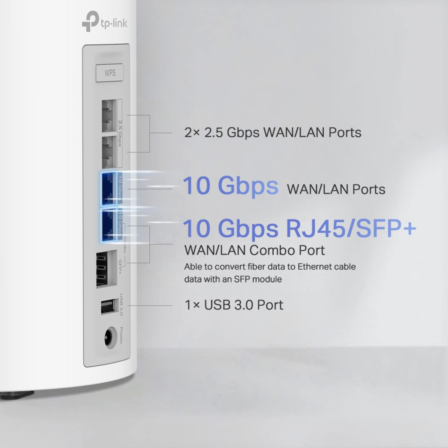 Tp-Link Tri-Band Wifi 7 BE22000 Whole Home Mesh System (Deco BE85) - 2-Stream 22 Gbps, 2X 10G + 2X 2.5G Ports Wired Backhaul, 8X High-Gain Antennas, VPN, Ai-Roaming, 4X4 MU-MIMO, Homeshield(1-Pack) image number 3