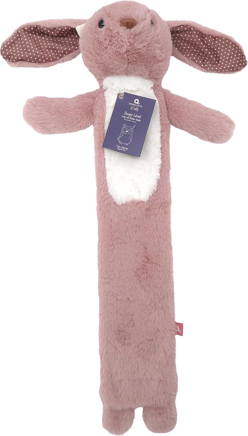Aroma Home Kids Animal Long Hot Water Bottle, Bunny, 21 X 16 X 68 Cm, 1 Litre Capacity image number 1