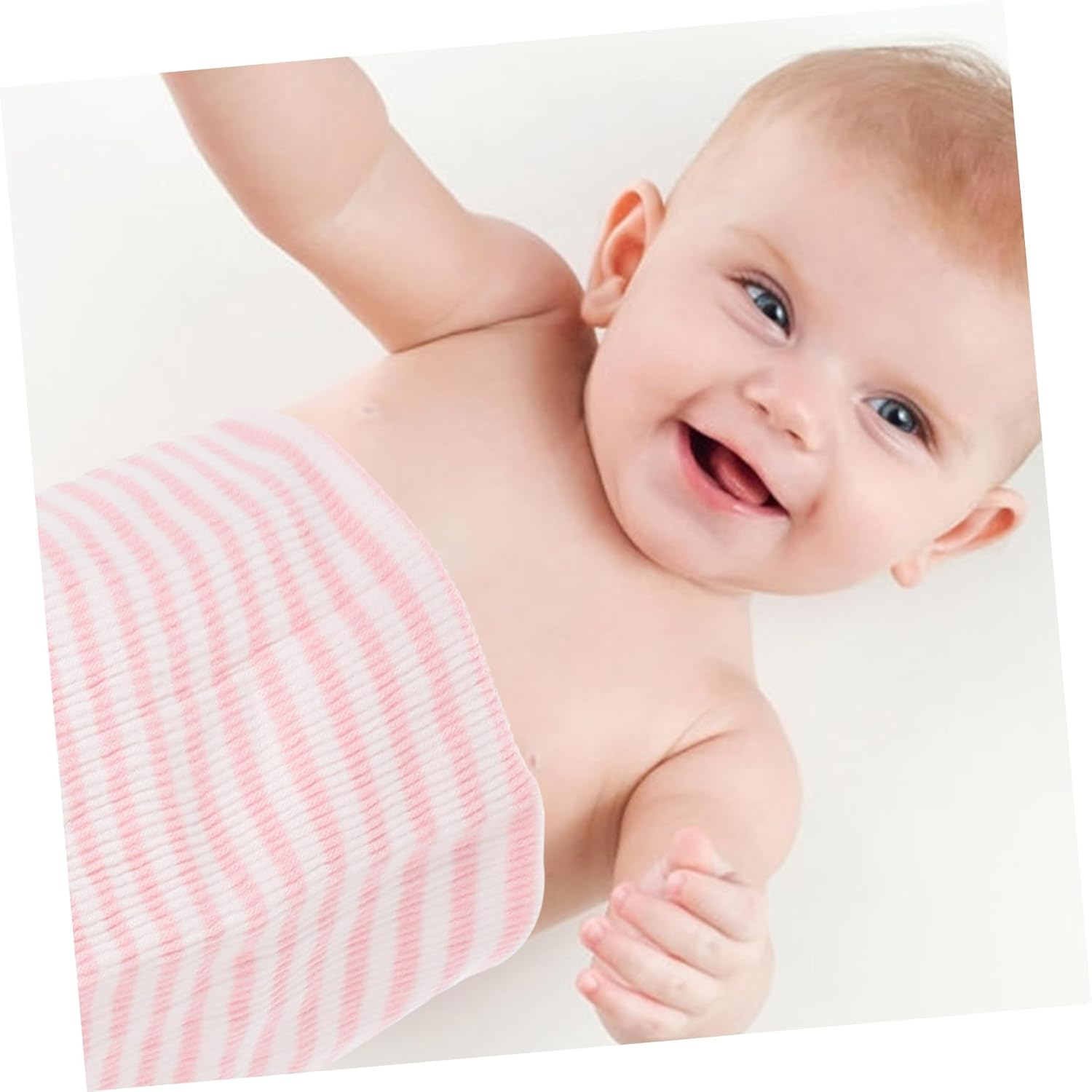 SHERCHPRY Newborn Baby Belly Band Double Layer Cotton Infant Belly Protector Navel Strap Pink Stripe Soft Breathable Baby Supplies for Infant Care