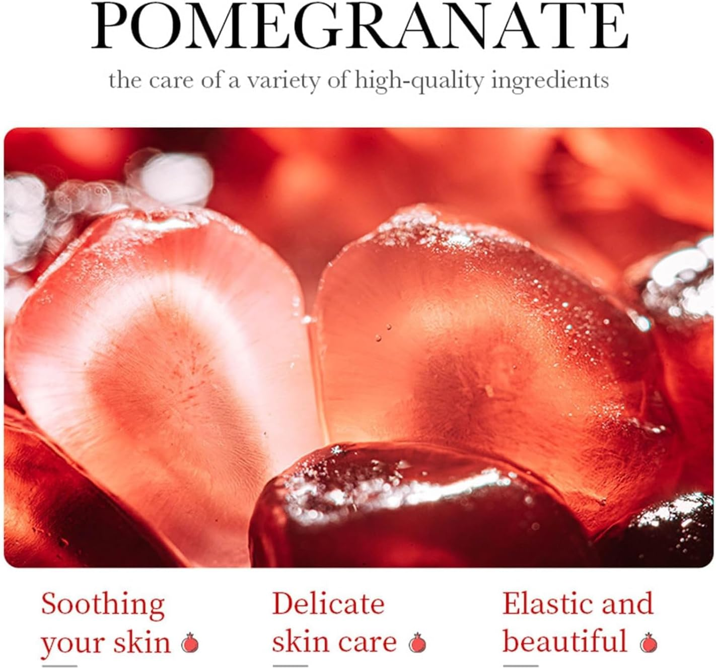 Pomegranate Gel Face Cream Soothes, Moisturizes, Reduces Acne, and Repairs after Sun Exposure image number 3