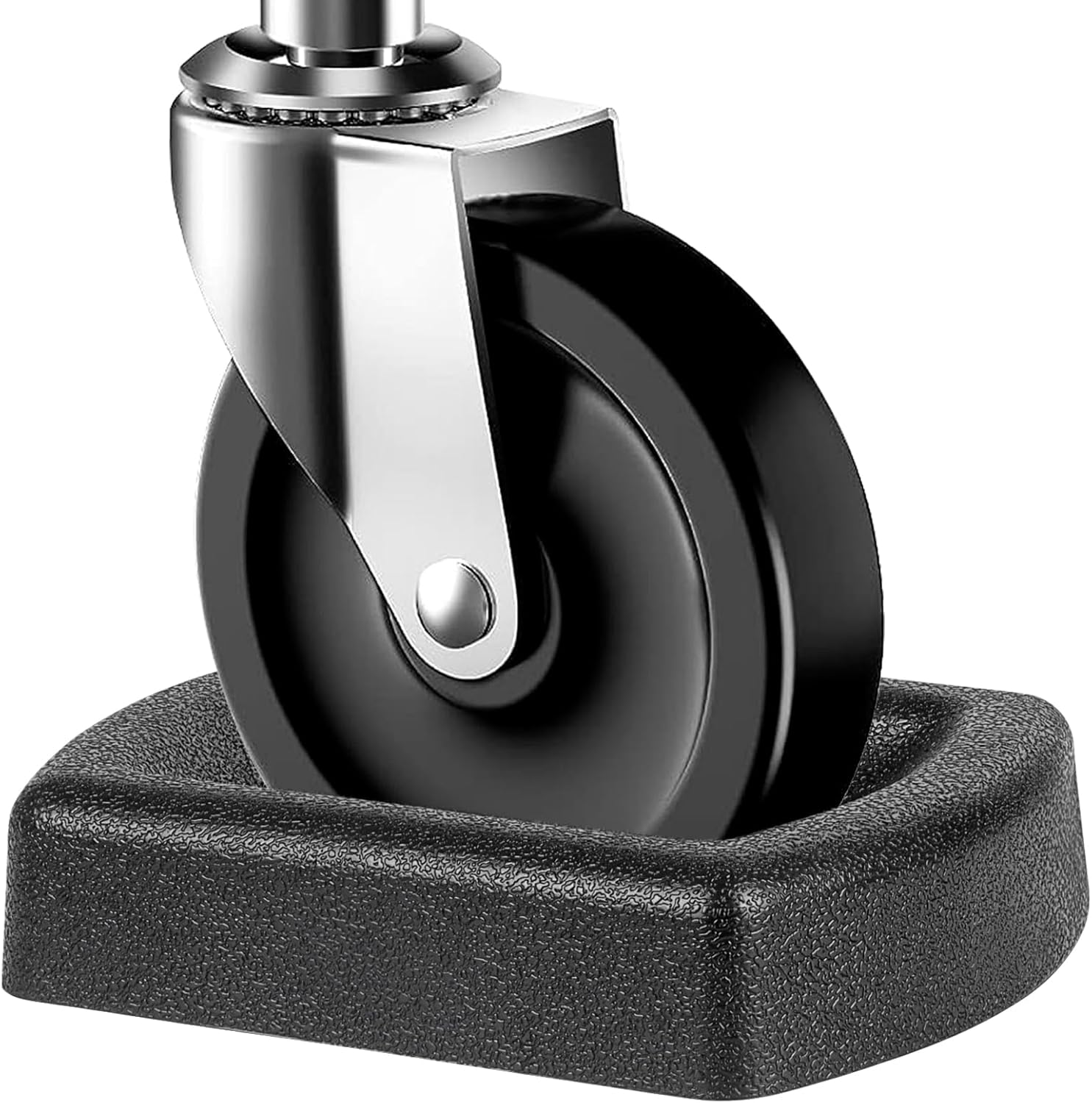 Komokeru Jack Wheel Chock, Heavy Duty Reinforced Rubber Jack Caster Wheel Dock for Caravans and Trailers, Wheel Chock Stabilizer Wheel Stopper for 6 Inch Jockey Wheels image number 6