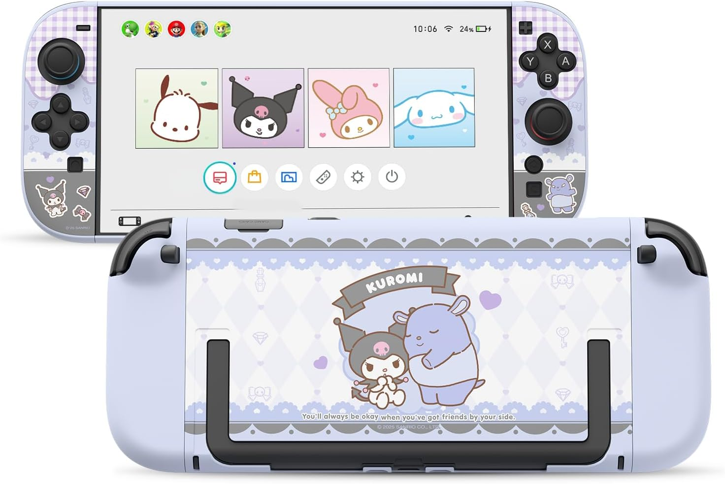 Kuitmor Dockable PC Protective Case Compatible with Switch 2 Model 2025, All-Round Protection Hard Protective Shell for Switch 2 2025 Accessories - KLM image number 5