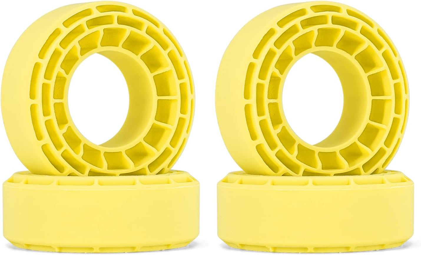 INJORA 4Pcs Silicone Rubber Inserts for 56-58Mm*24Mm 1.0" Tires(Small Green)