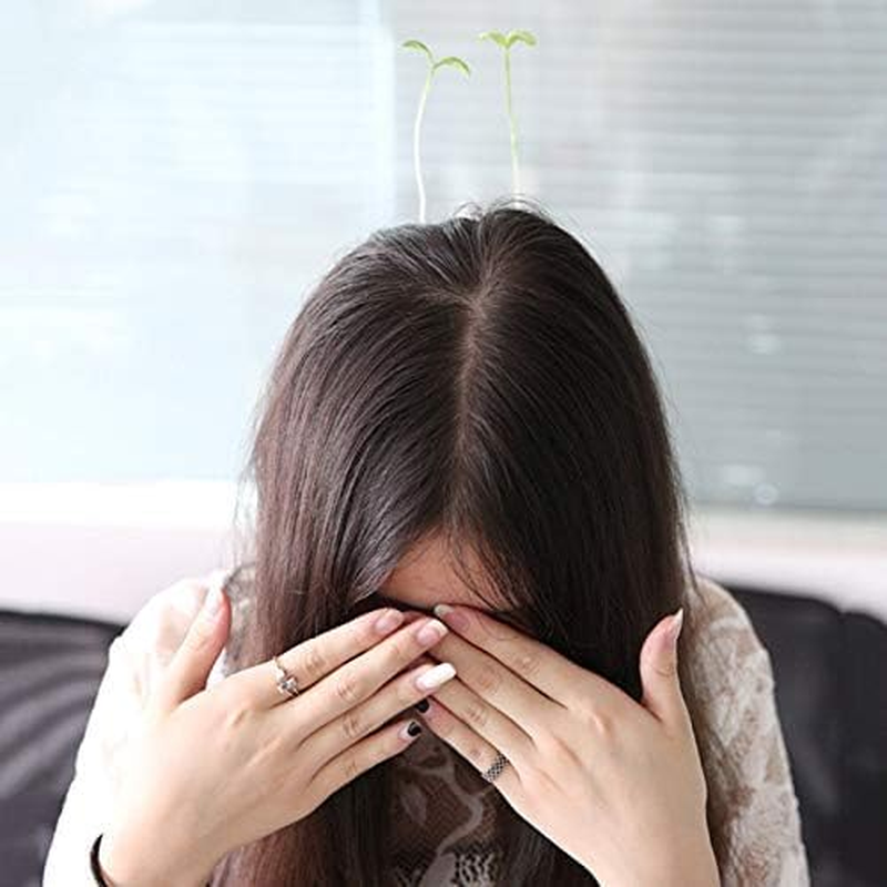 Pack of 9 Green Grass Hair Clips Soy Sprouts Hair Pins Cute Grass Hair Clip Funny Green Leaf Hair Pins Accessories Gift for Women Girls Children Hair Clips Hair Accessories image number 1