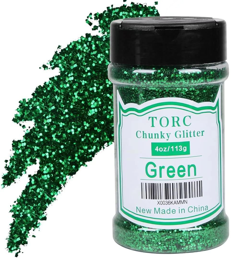 TORC Black Chunky Glitter 1 Pound 16 OZ Glitter for Resin Crafts Tumblers Cosmetic Makeup Nail Art Festival Decoration image number 4