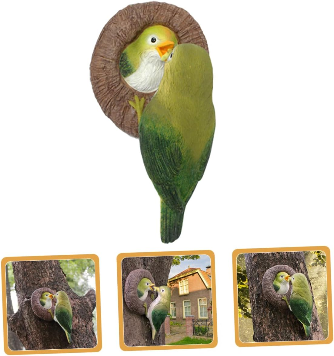 CAXUSD Hanging Bird Statue Pendant for Outdoor Garden Decor Adorable Bird Ornament for Tree Decoration Cute Bird Figure for Courtyard and Garden Accessories image number 2