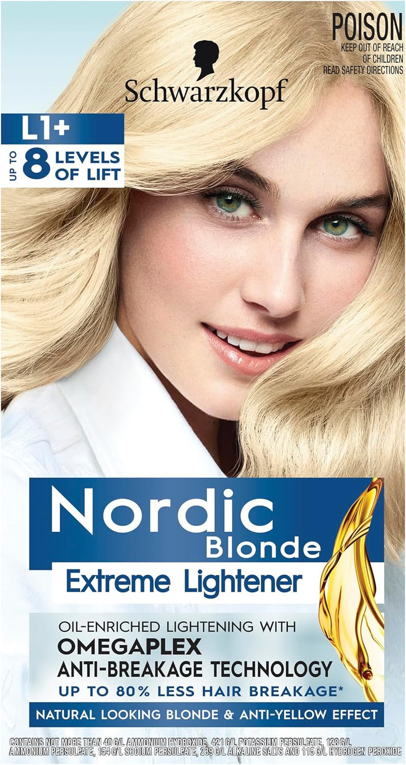 Schwarzkopf Nordic Blonde, Hair Lightener, L101 Silver Blonde