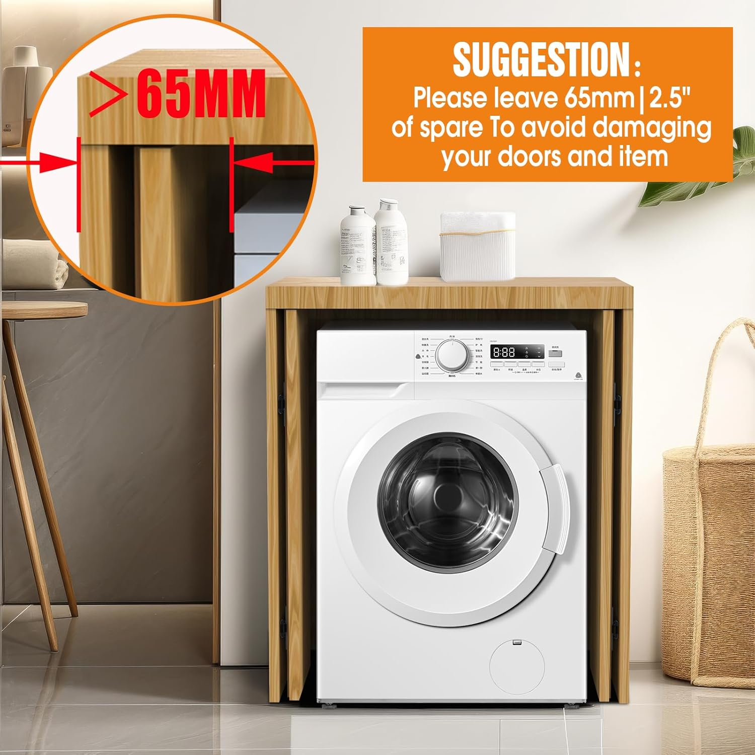 Pisman Pocket Door Slides 16 Inch 2 PCS and Hardwares for Inset and Cabinet Door, Disappearing and Hidden the Slides and the Hinges. image number 4