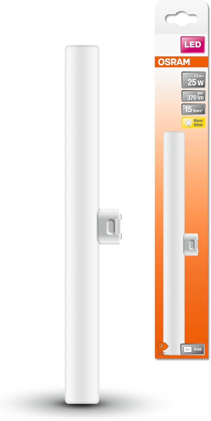 OSRAM Ledinestra 30 Cm Non-Dim 3.2W/827 FR S14D, White image number 3