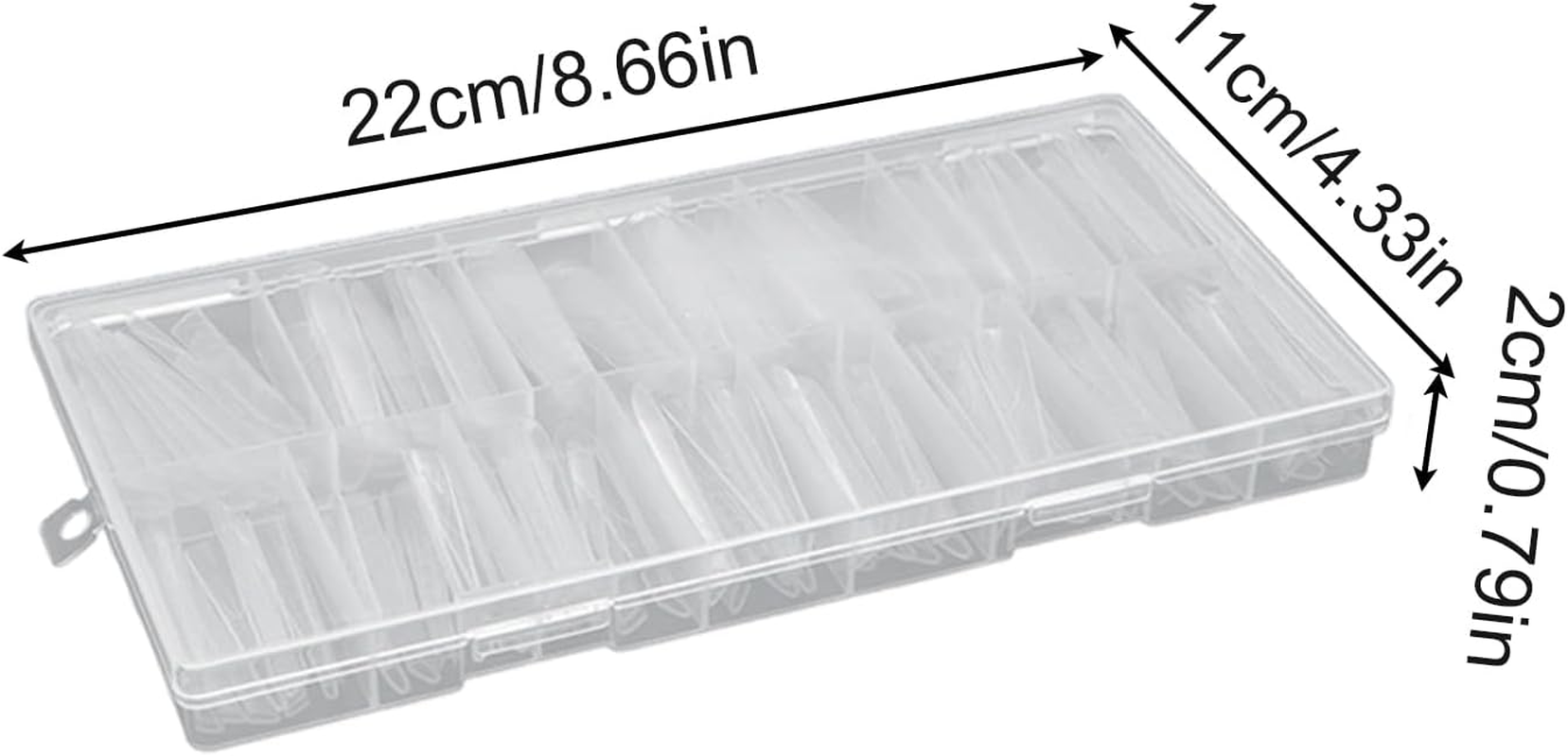 Nail Forms | Clear Full Cover Beauty Supplies,Nail Extension Forms | for Friends Pedicure Beauty Makeup Salon Home Travel Wedding Bridal Spa Holiday - Trapezoid image number 2