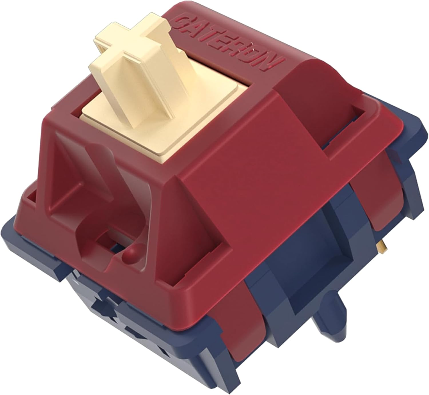 Gateron Coral Keyboard Switches for MX Mechanical Gaming Keyboard,Dual-Stage Spring 5-Pin 43Gf RGB SMD Pre-Lubed Full POM Linear Switches(108Pcs)