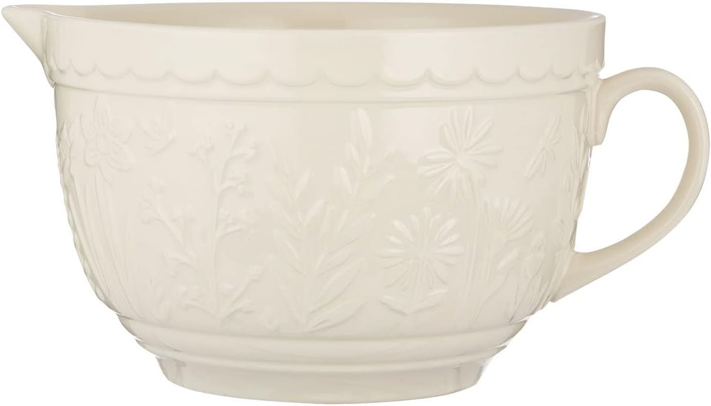Mason Cash in the Meadow Batter Bowl, 1.9 Litre/25 X 19 X 13Cm, Cream image number 2
