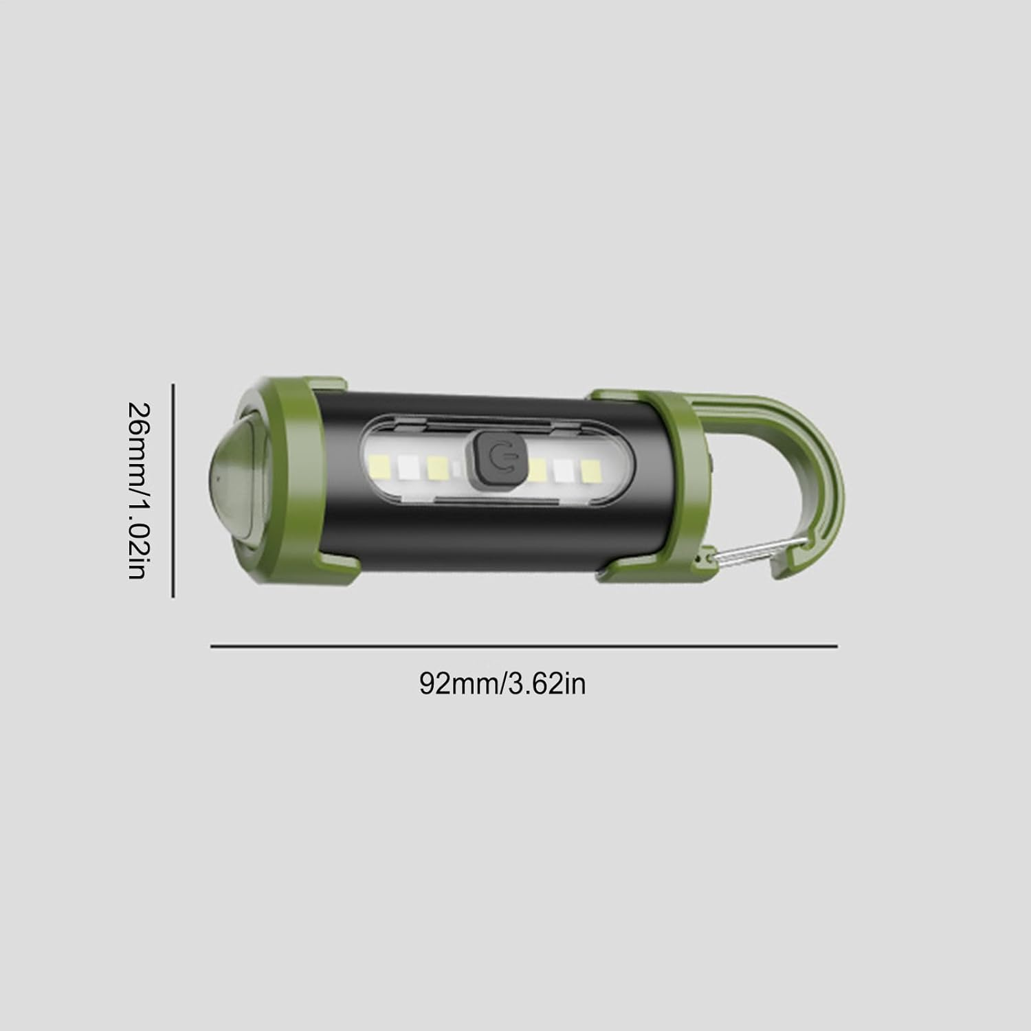 Keychain Flashlight,Portable Keychain Work Light | Bright Waterproof Flashlight Torch with 4-Mode Lighting for Work Camping Walking Pocket Purse Family Friends image number 5